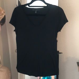 Black House White Market. Sz XS. Black V Neck Tee.